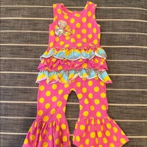 Mustard Pie 24M fun patterned one piece